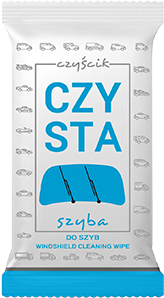 Čistiaca utierka na čistenie a odmastňovanie skiel  auta